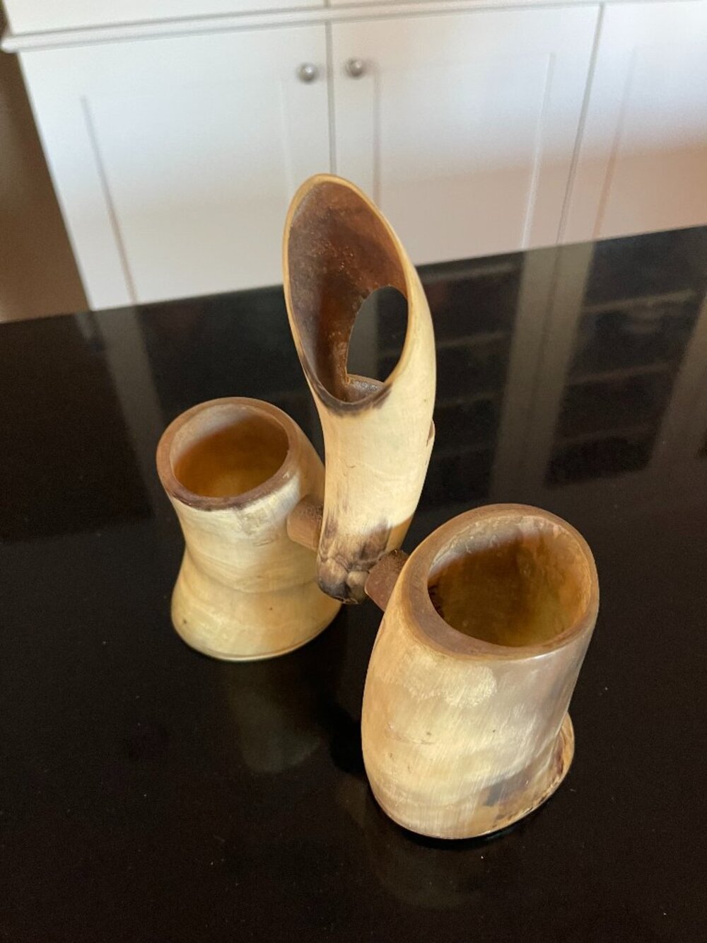 Country Western Texas Natural Long Horn Cattle Viking Mug & Holder with Handle S